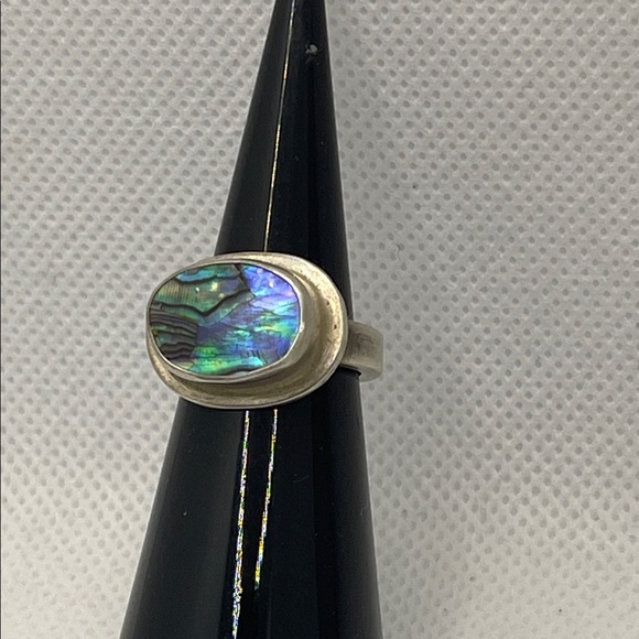 Unbranded Jewelry - Abalone 925 Sterling Silver Modern Ring